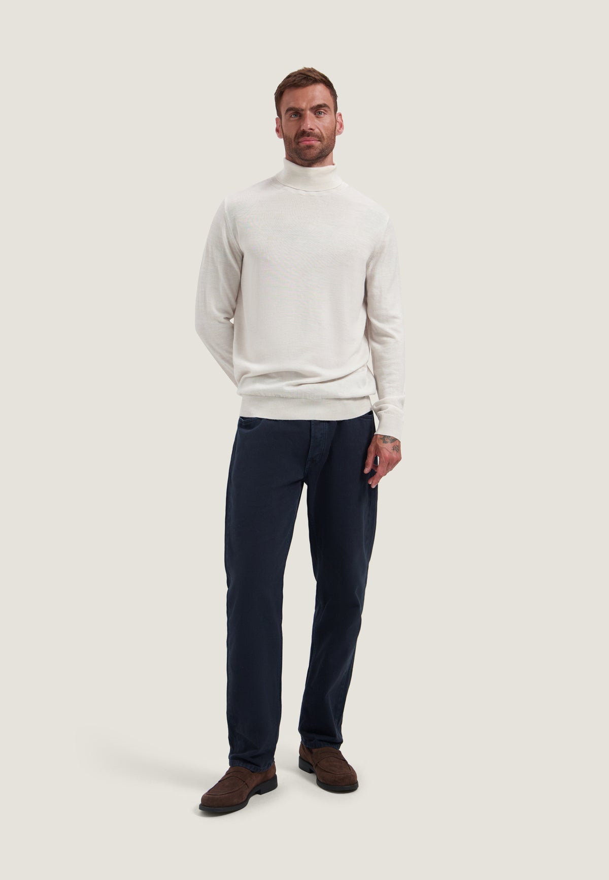 Rolkraag DStrezzed Destin turtleneck - Silver birch