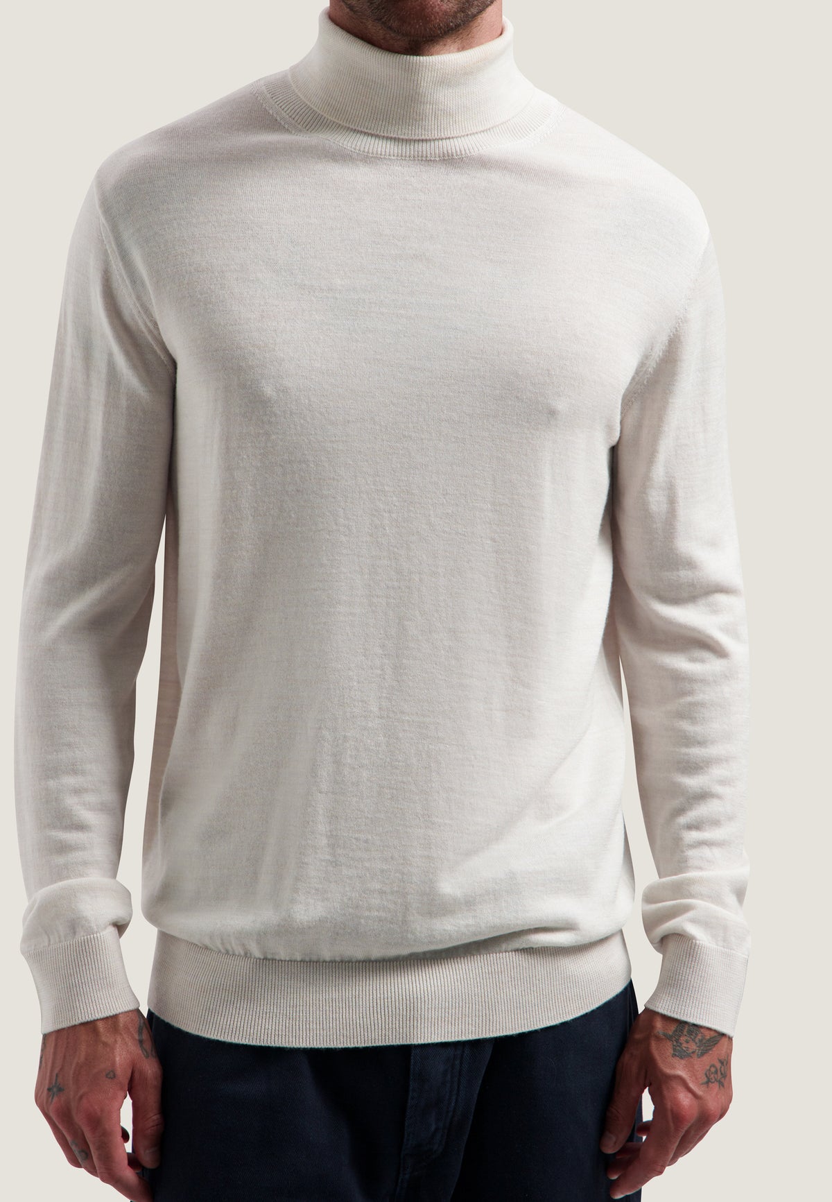 Rolkraag DStrezzed Destin turtleneck - Silver birch