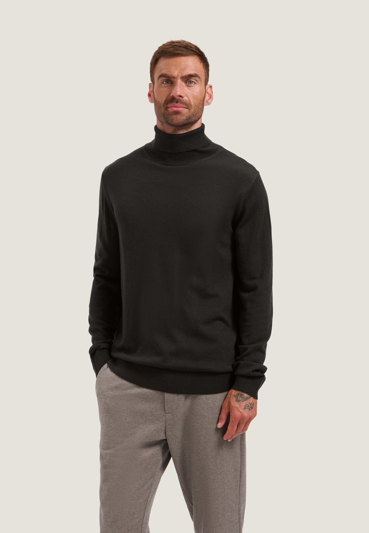 Rolkraag Dstrezzed Destin turtleneck - Drk. brown