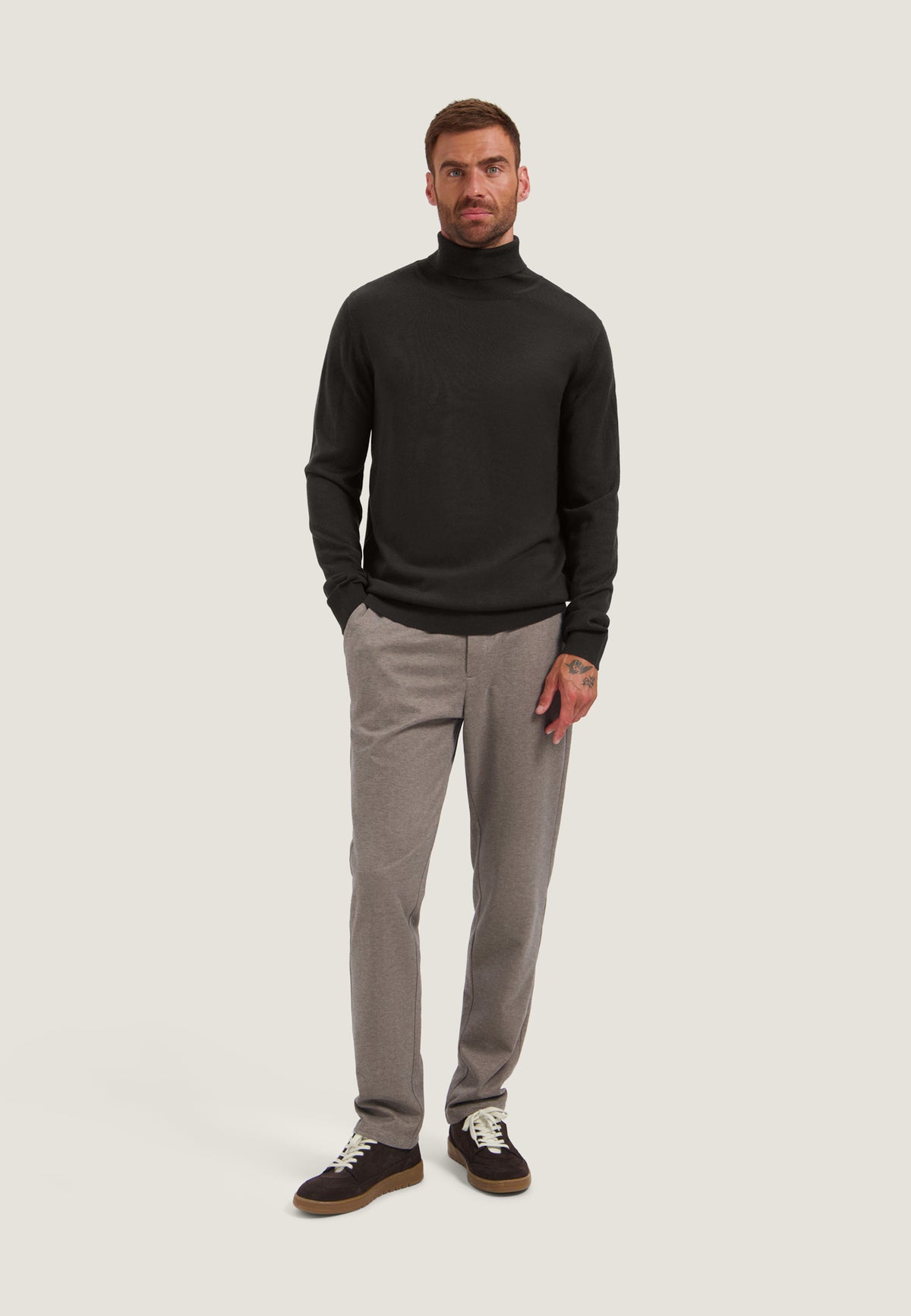 Rolkraag Dstrezzed Destin turtleneck - Drk. brown