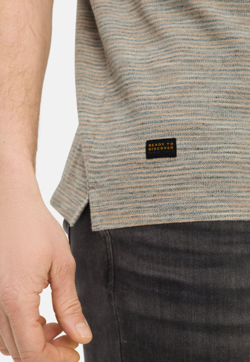 T-Shirt Camel Active - Streep grijs