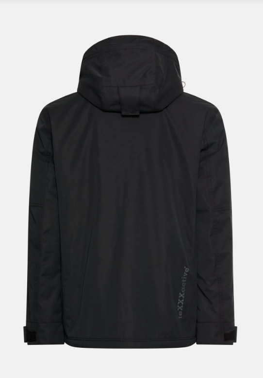 Jas Camel Active teXXXactive© functioneel jack met afritsbare capuchon - Asphalt