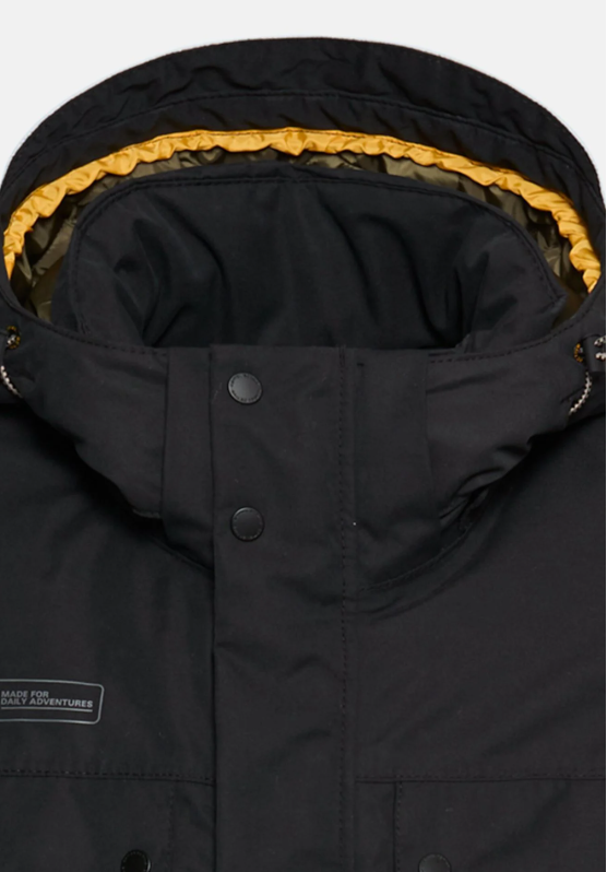 Jas Camel Active teXXXactive© functioneel jack met afritsbare capuchon - Asphalt