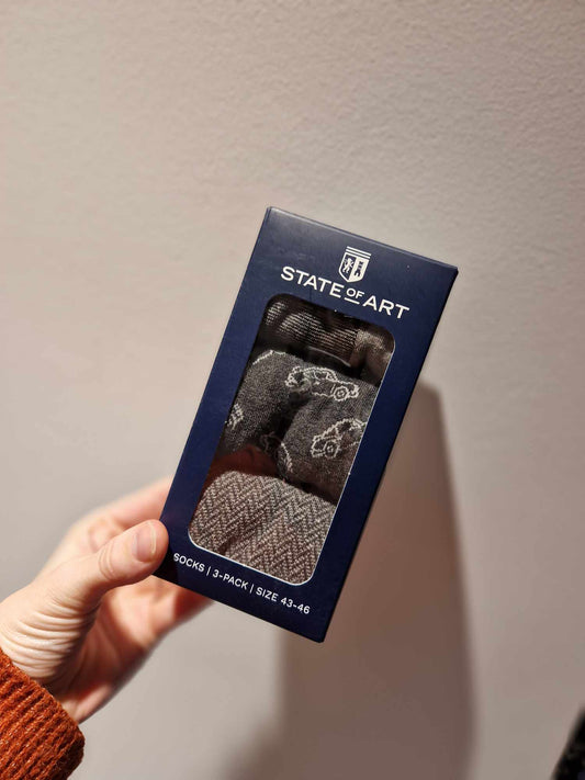 Cadeauset sokken 3 paar - Grey