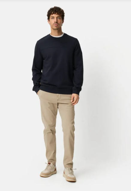 Chinobroek Camel Active met elastische tailleband - Beige