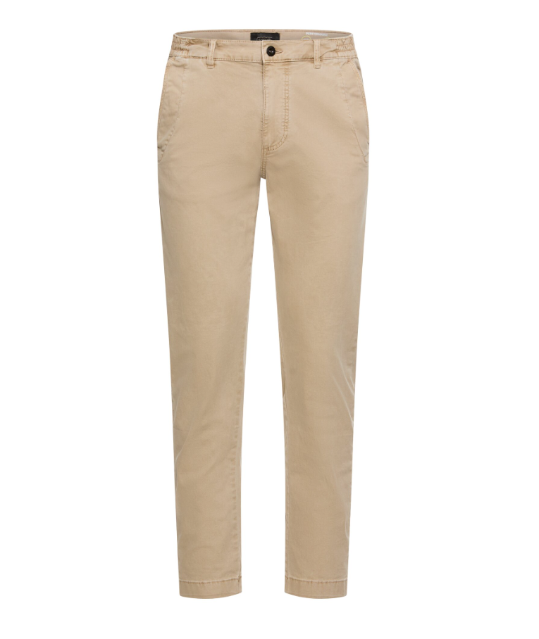 Chinobroek Camel Active met elastische tailleband - Beige