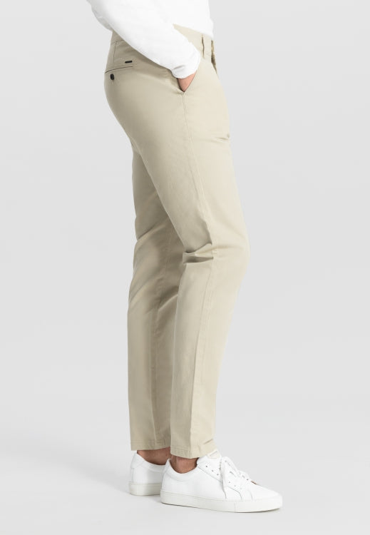 Broek DStrezzed Charlie slim fit chino - Sand