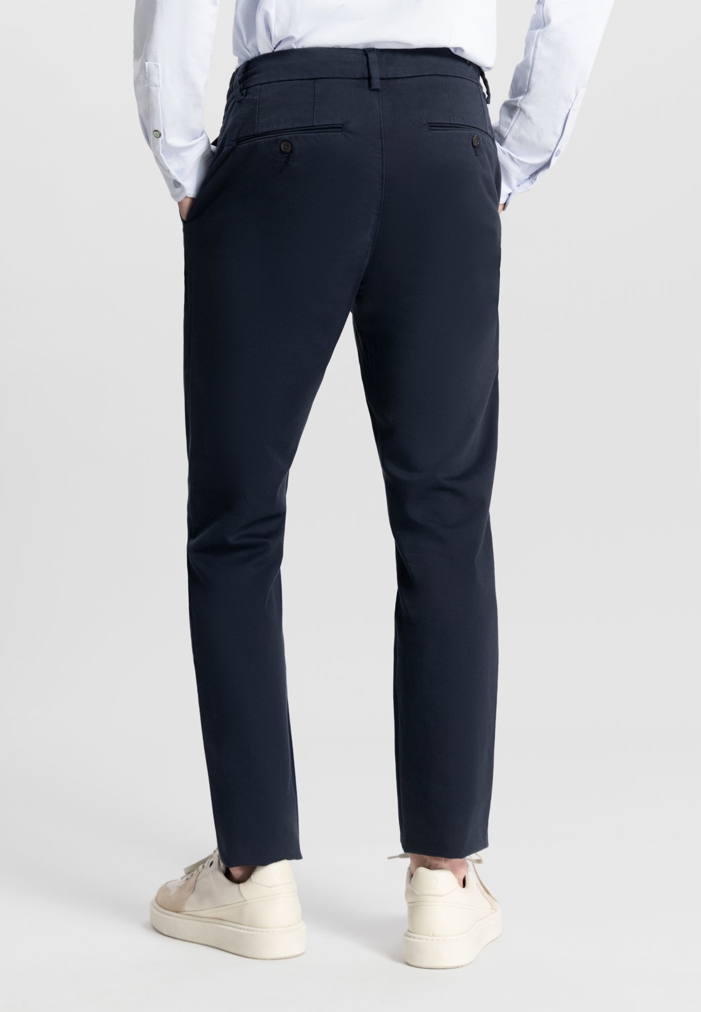Broek DStrezzed Lancaster Twill knit Tapered jogger - Dark navy