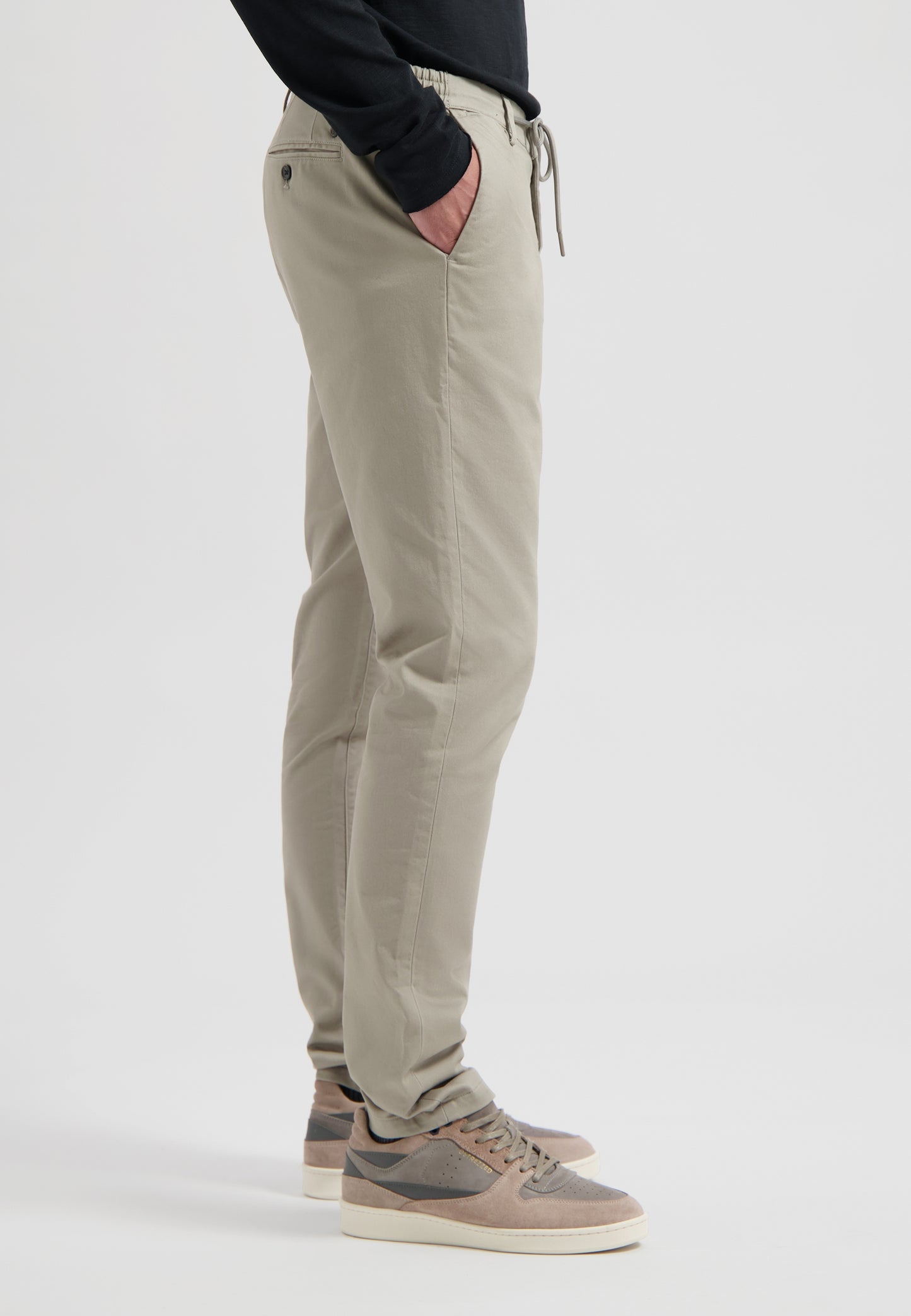 Broek DStrezzed Lancaster Twill knit Tapered jogger - Dark navy