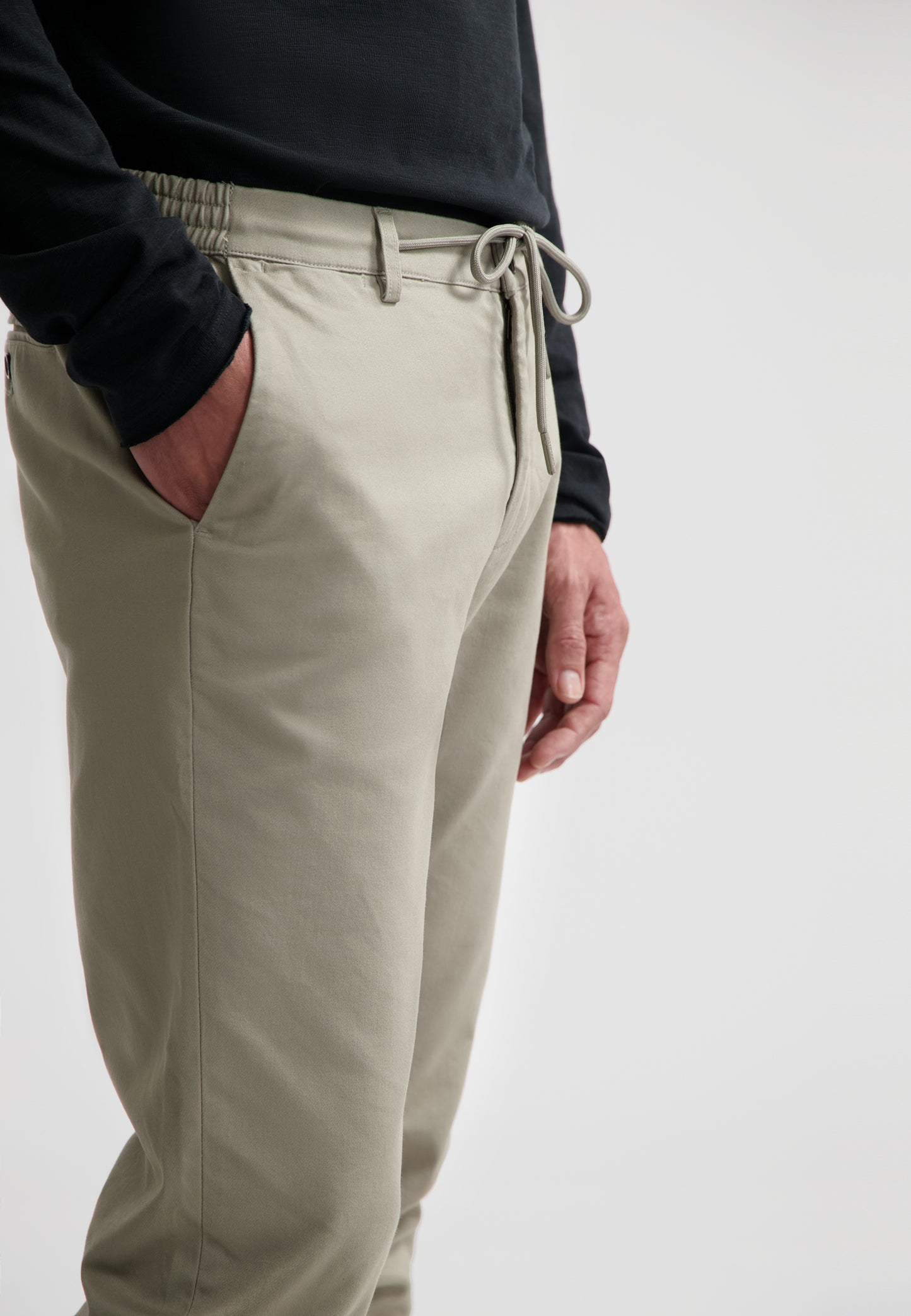 Broek DStrezzed Lancaster Twill knit Tapered jogger - Dark navy