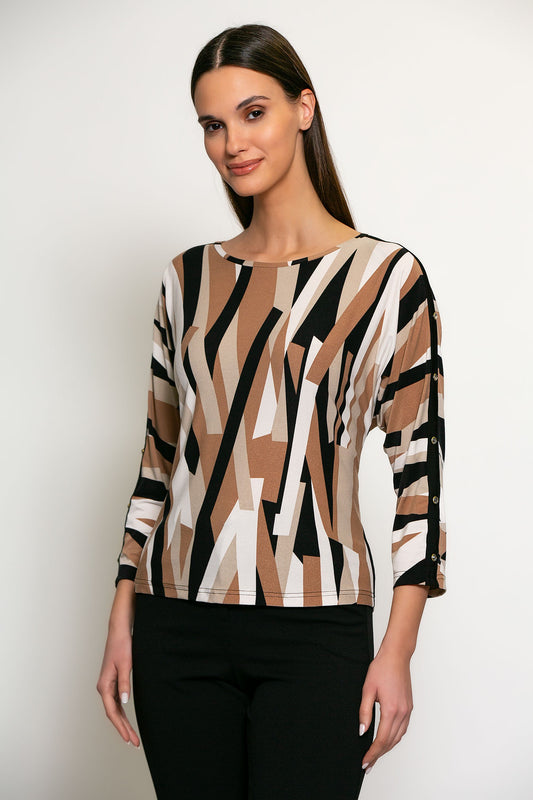 Blouse Batida - Classy stripes print