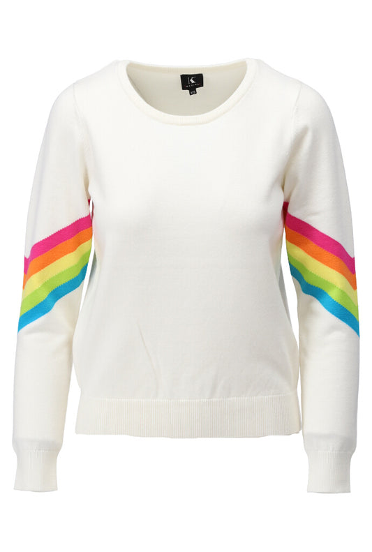 Trui Kdesign pull ronde hals met regenboog