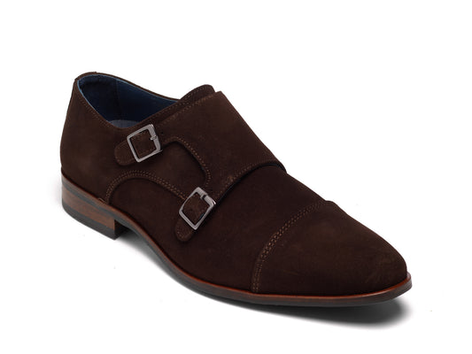 Herenschoen Berkelmans Monaco - Dark Brown Suede