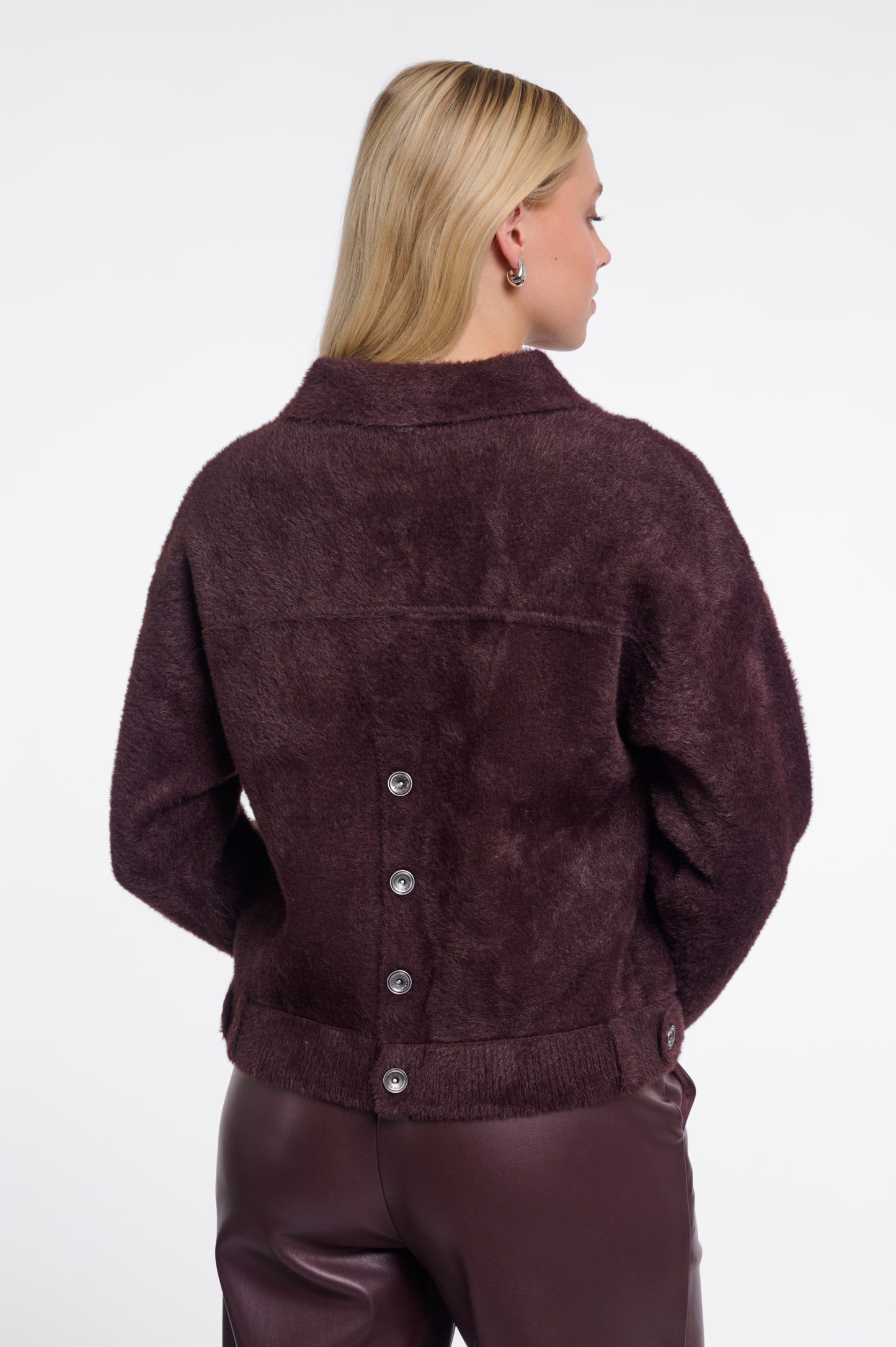 Jas Rino&Pelle Boxy jacket fudge cloak