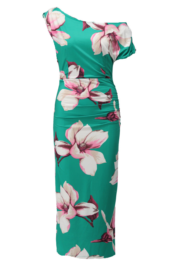 Jurk K-Design off shoulder jurk met design C100