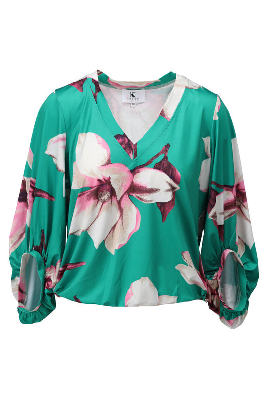 Blouse Kdesign Vhals top met design C102