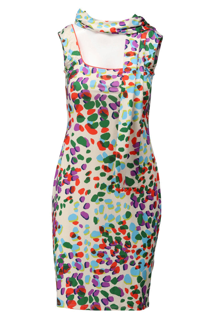 Jurk Kdesign Mouwloze jurk met design C106