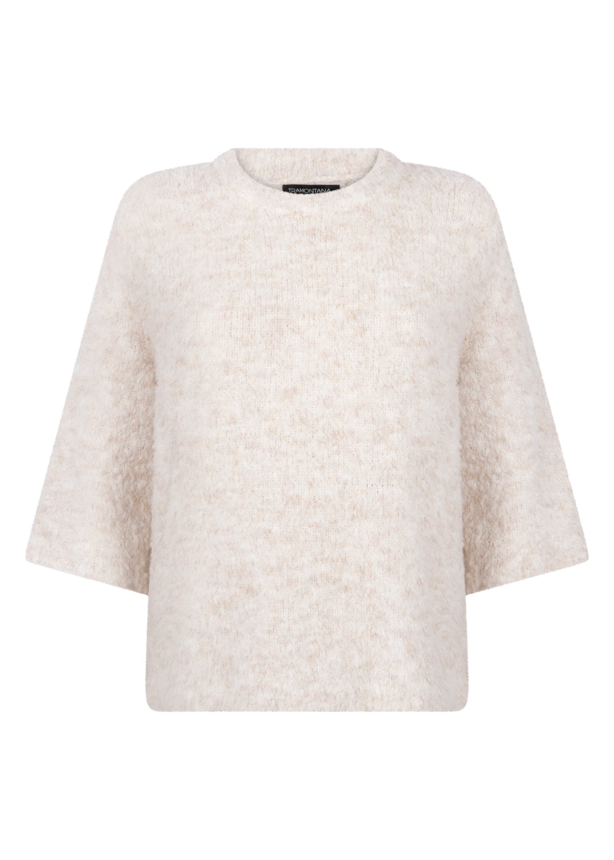 Trui Tramontana short-sleeve bouclé - Snow white