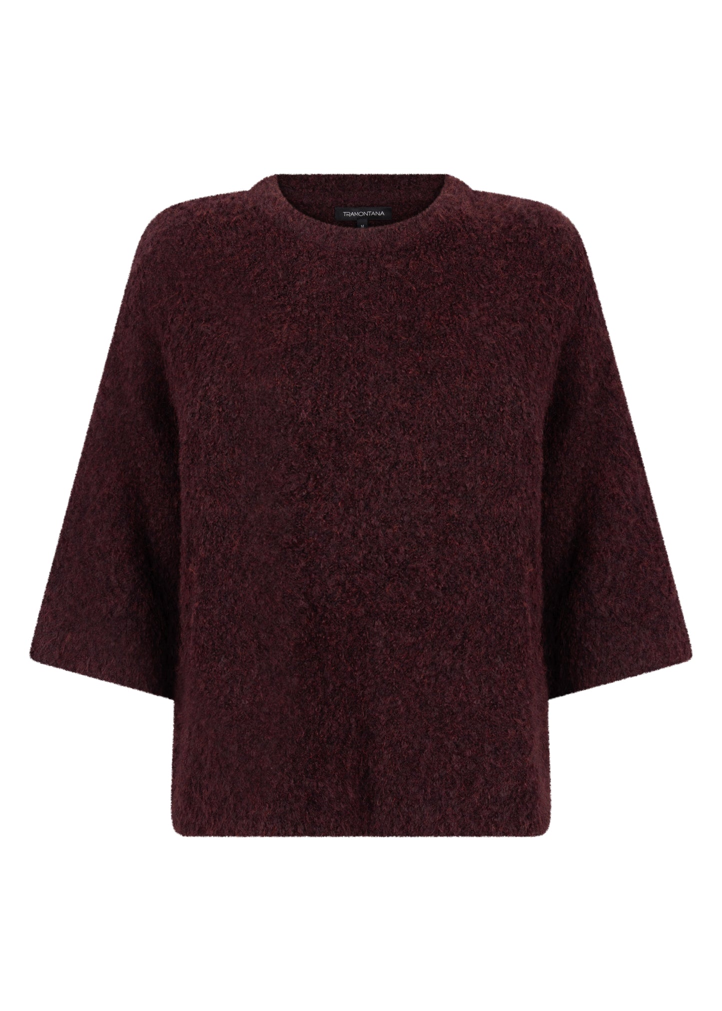 Trui Tramontana short-sleeve bouclé - Pomegranate