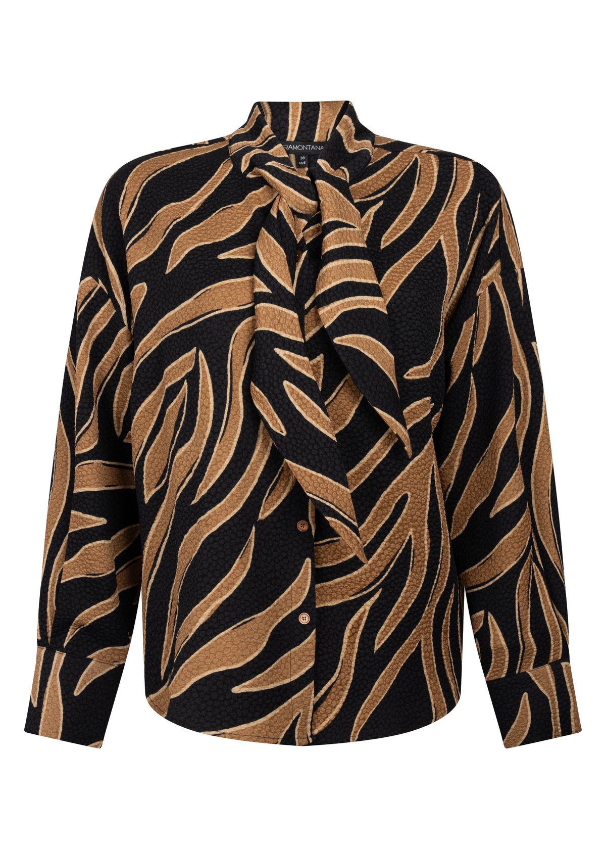 Blouse Tramontana wild flower - Brown/black
