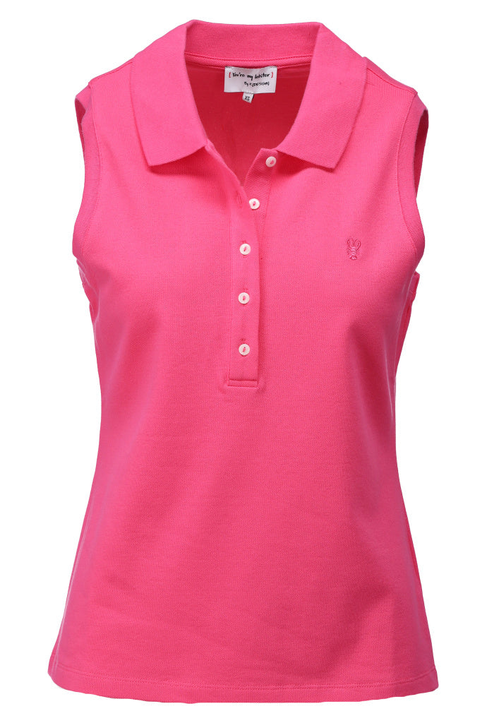 Polo Kdesign polo zonder mouwen carmine rose C754L