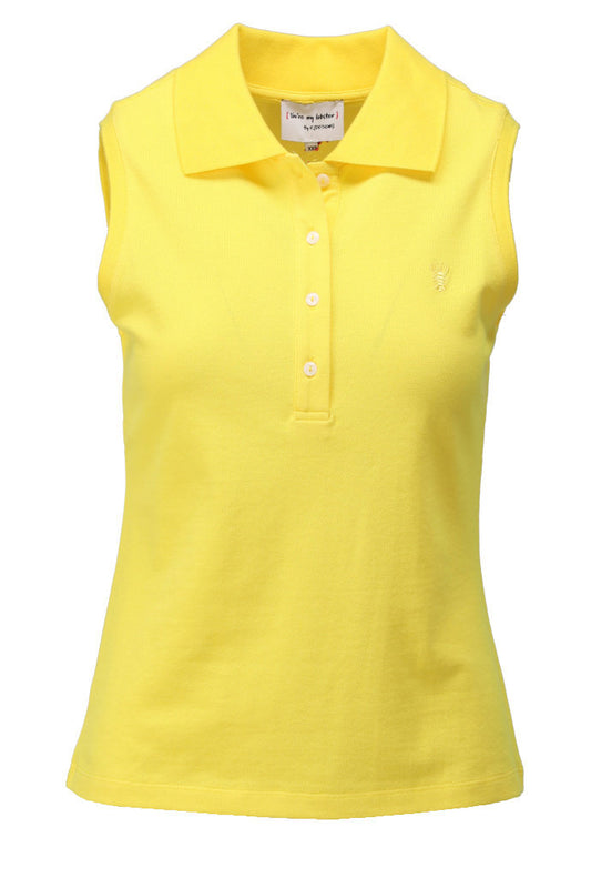Polo Kdesign polo zonder mouwen lemon zest C754L