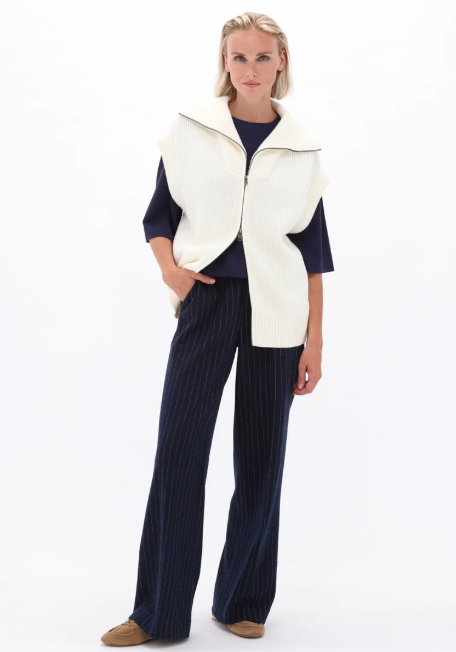 Broek K-Design D401L met krijtstreep - Dark blue