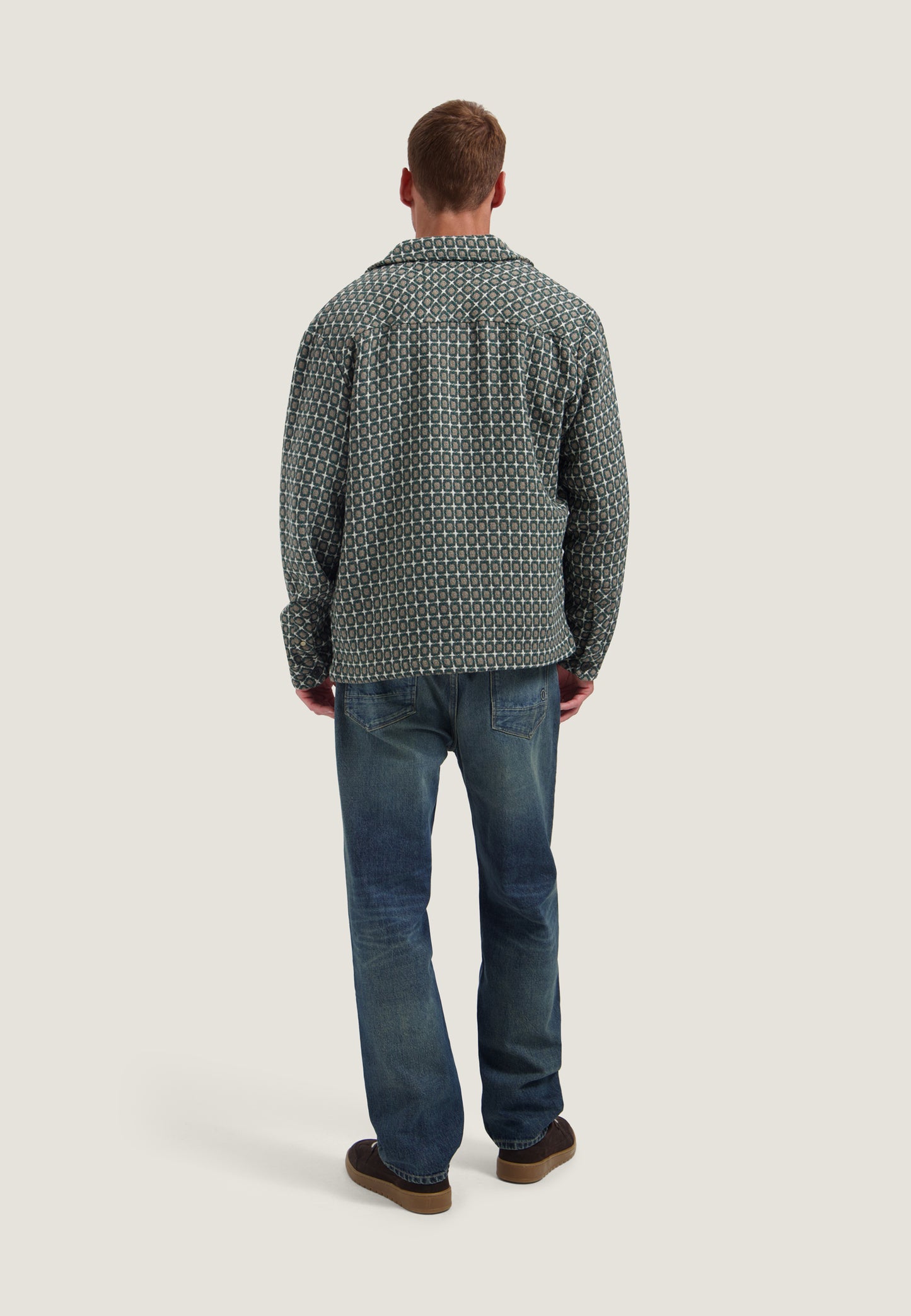 Overshirt Dstrezzed Lino golfball overshirt walnut