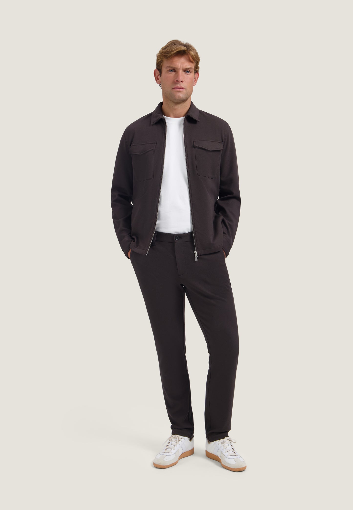 Broek Dstrezzed marlon pique chino dark brown