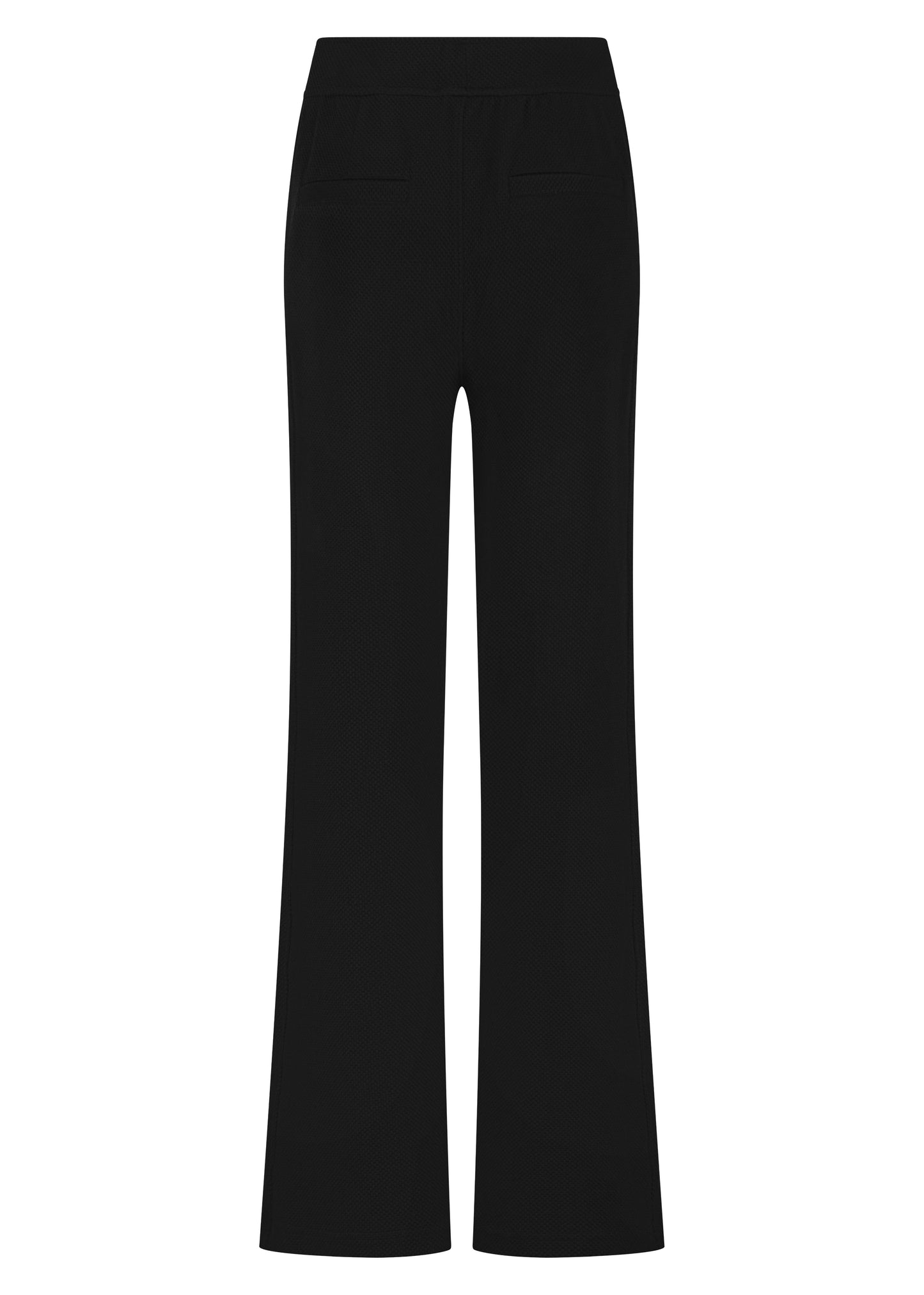 Broek Tramontana structured Wide-Leg - Black