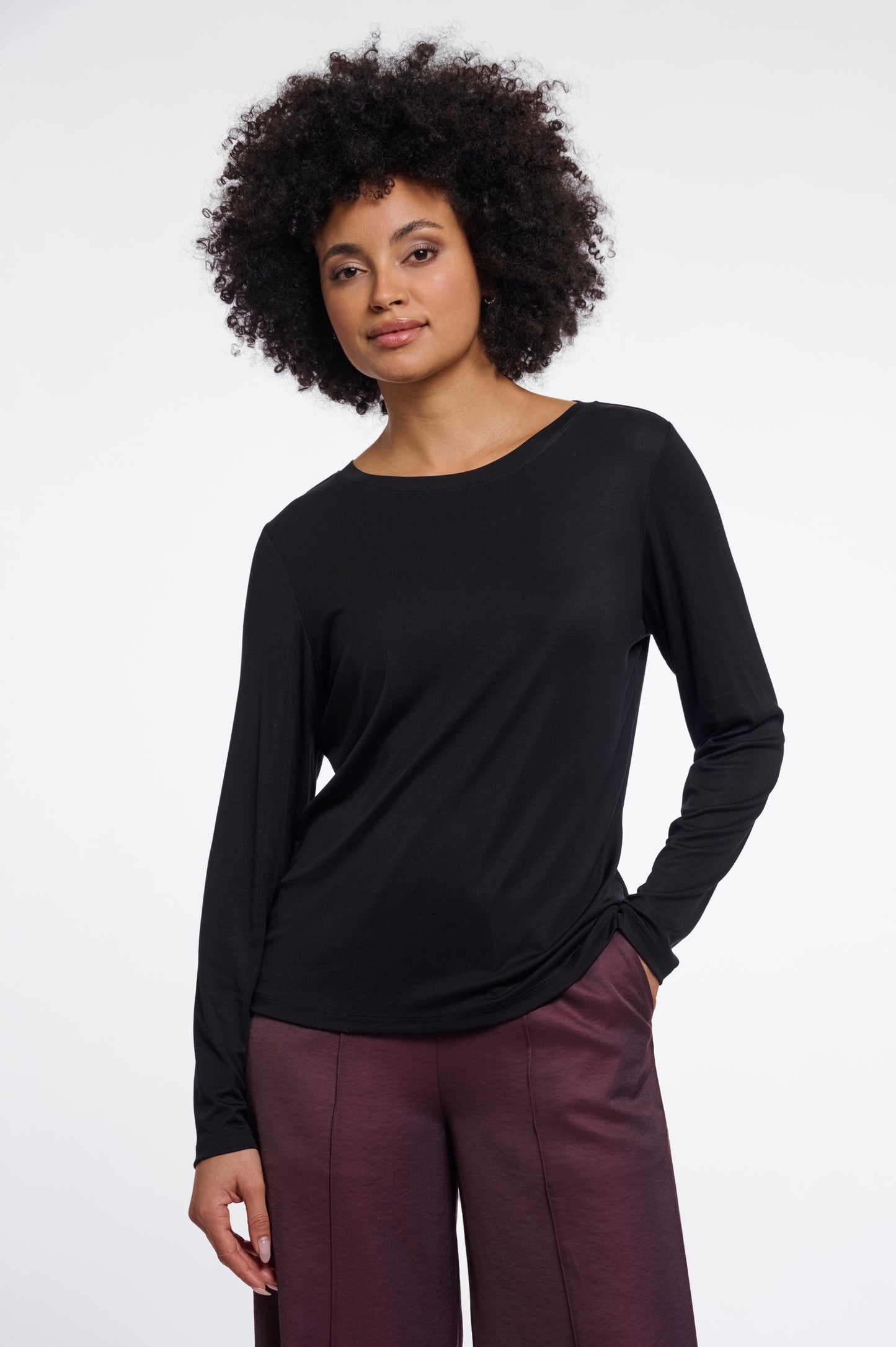 Long sleeve top Rino&Pelle Eason - Black