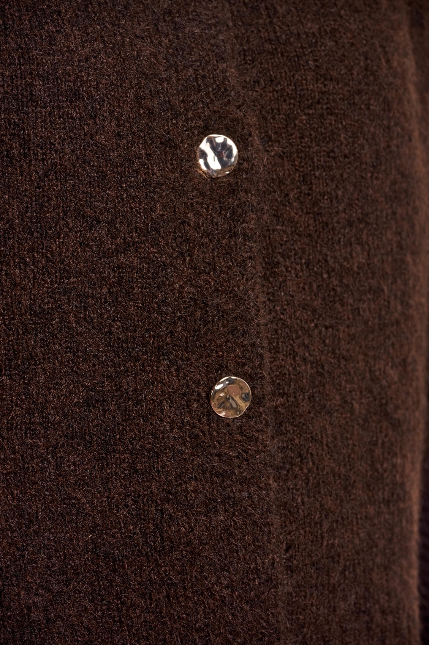 Cardigan Rino&Pelle Elco knitted cape - Dark brown