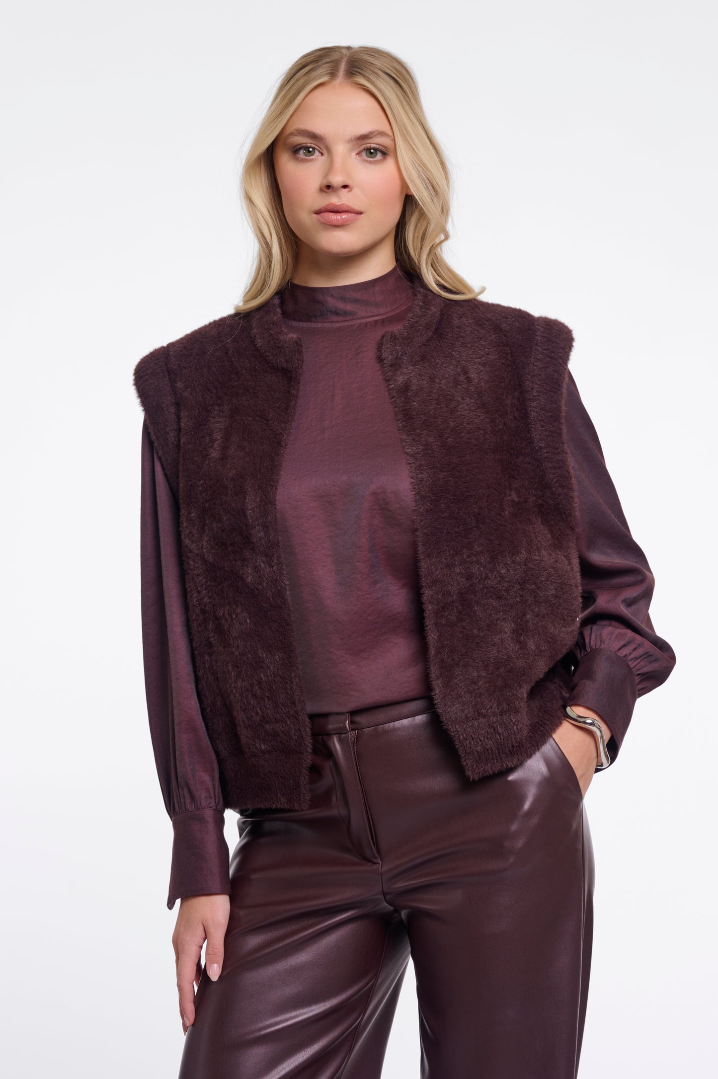 Waistcoat Rino& Pelle short waistcoat fudge cloak