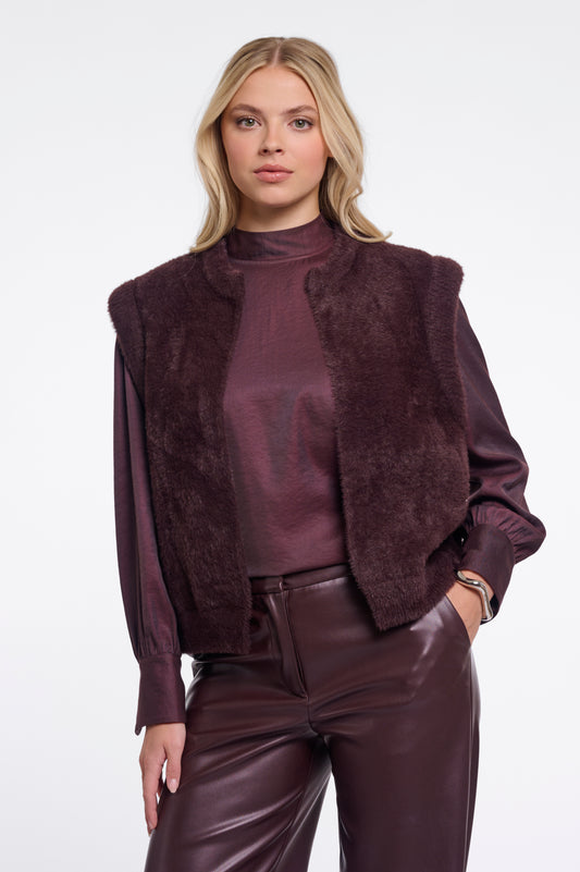 Waistcoat Rino& Pelle short waistcoat fudge cloak