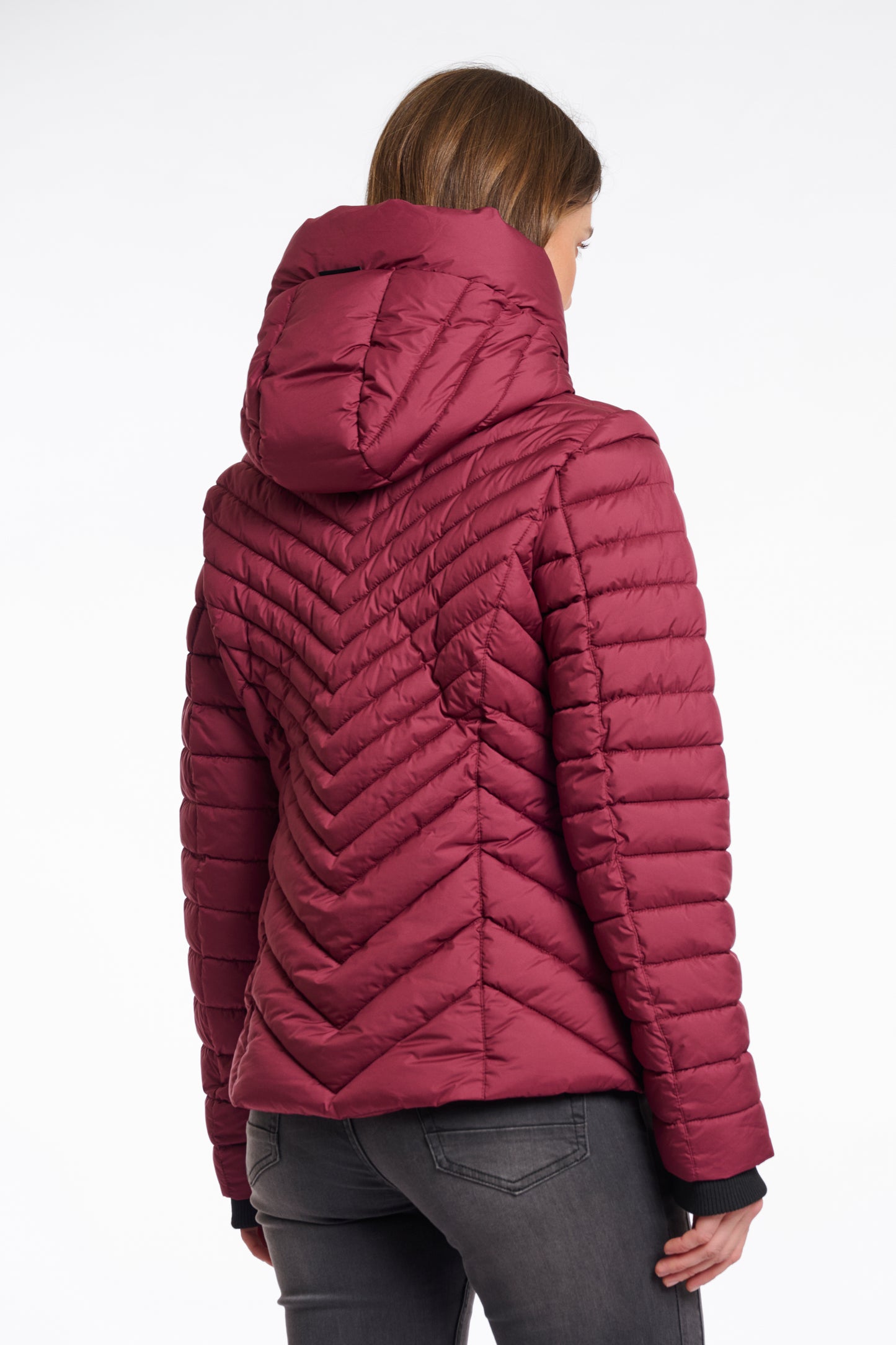 Jas Rino&Pelle Erin padded jacket detachable hood - Sugar plum