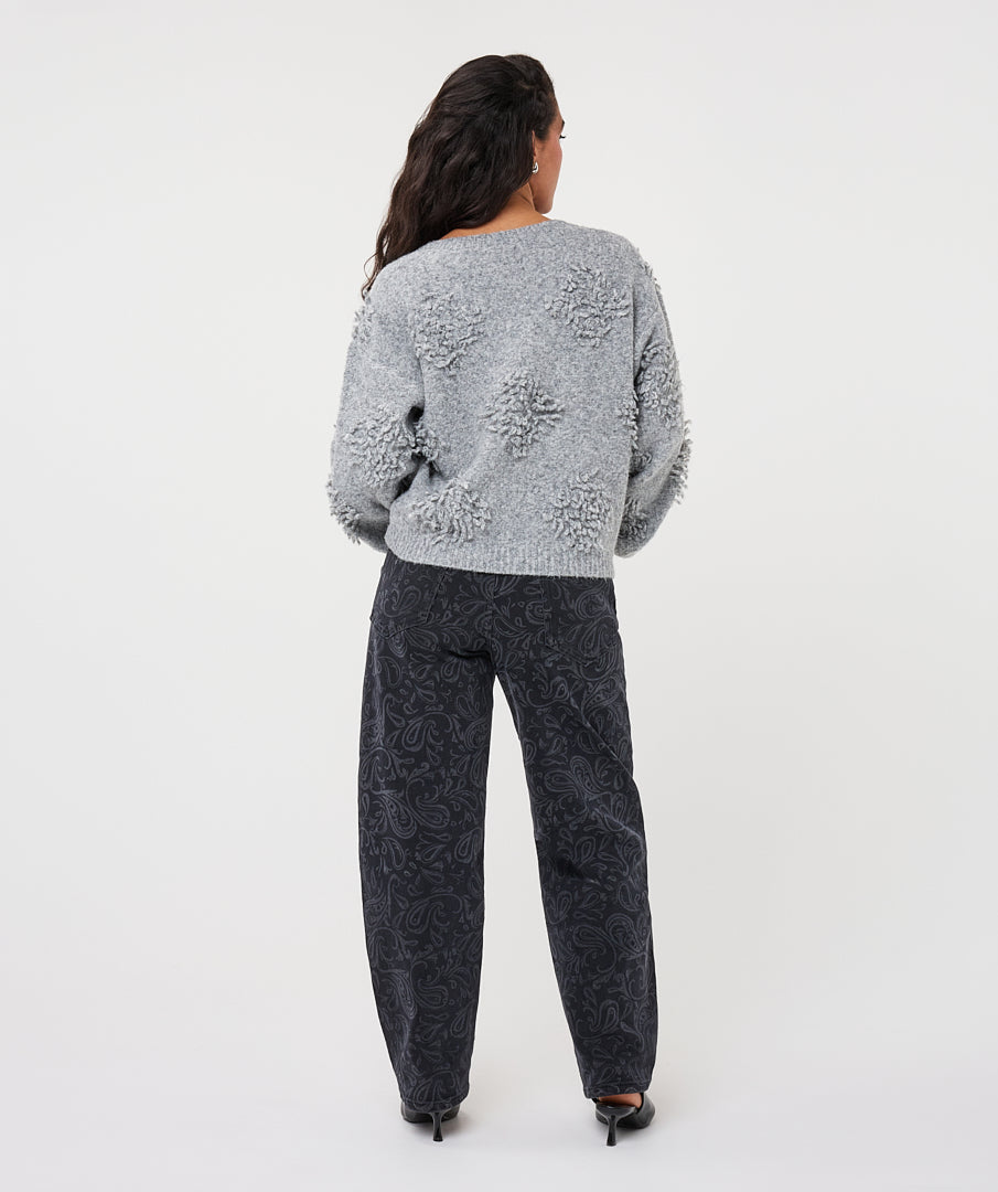 Trui Esqualo 3D fringes - Grey