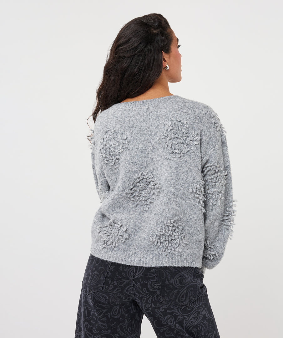 Trui Esqualo 3D fringes - Grey