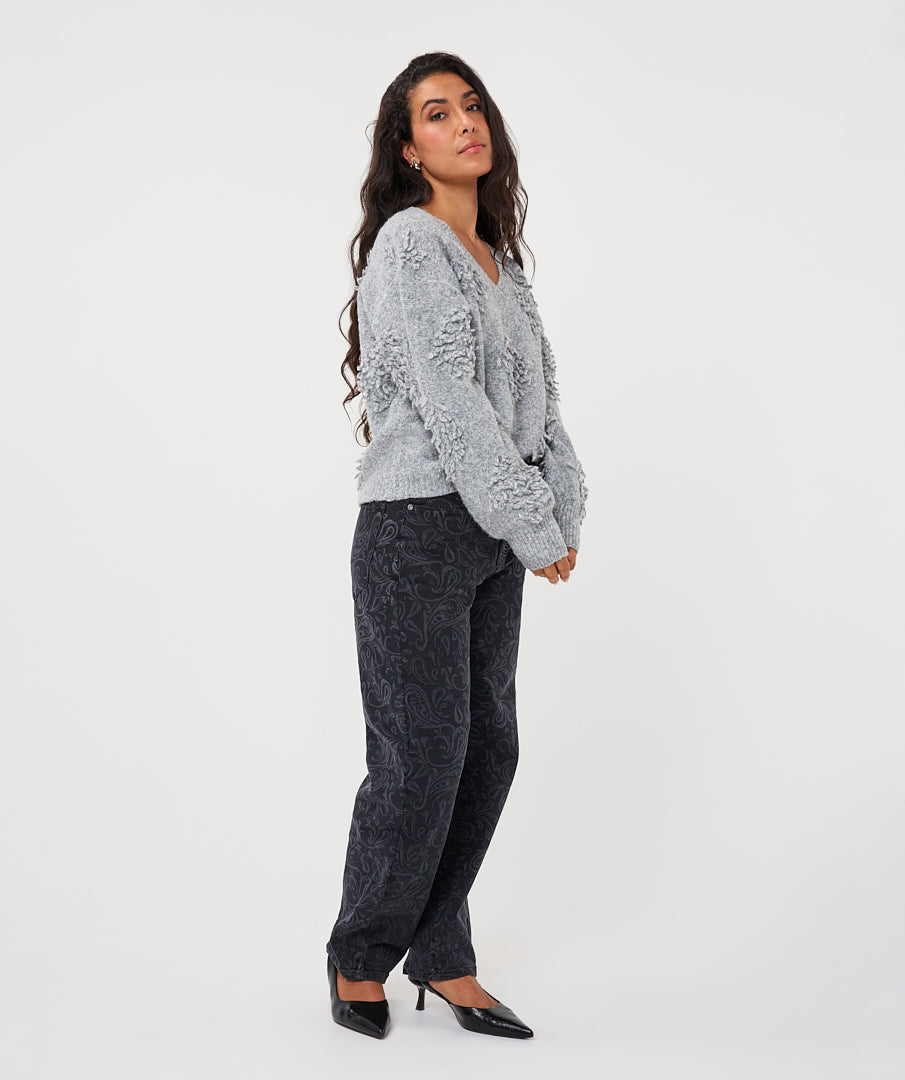 Trui Esqualo 3D fringes - Grey