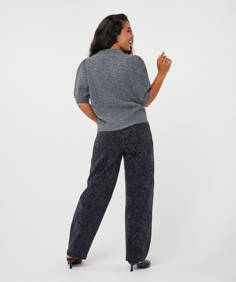 Trui Esqualo s/slve diamonds - Grey