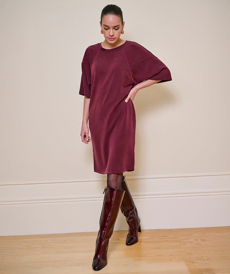 Jurk Esqualo modal - Merlot