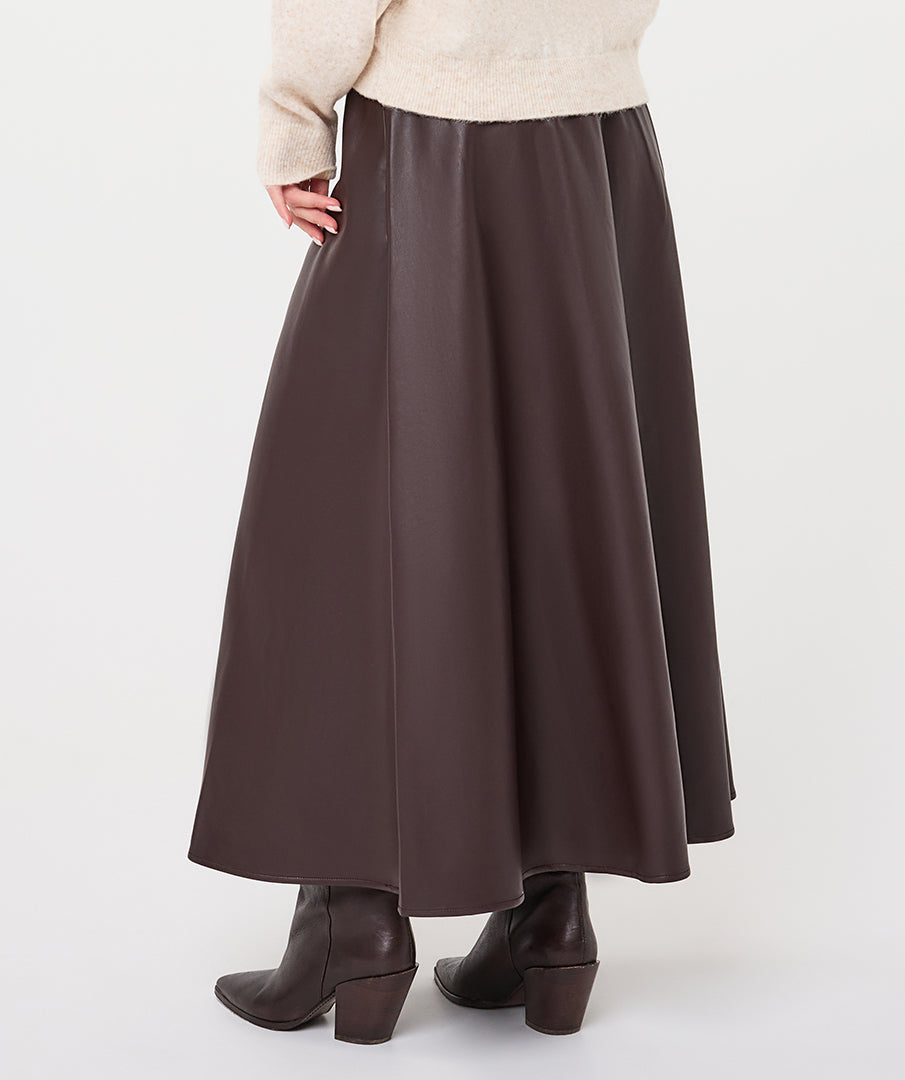 Rok Esqualo wide PU - Cacao