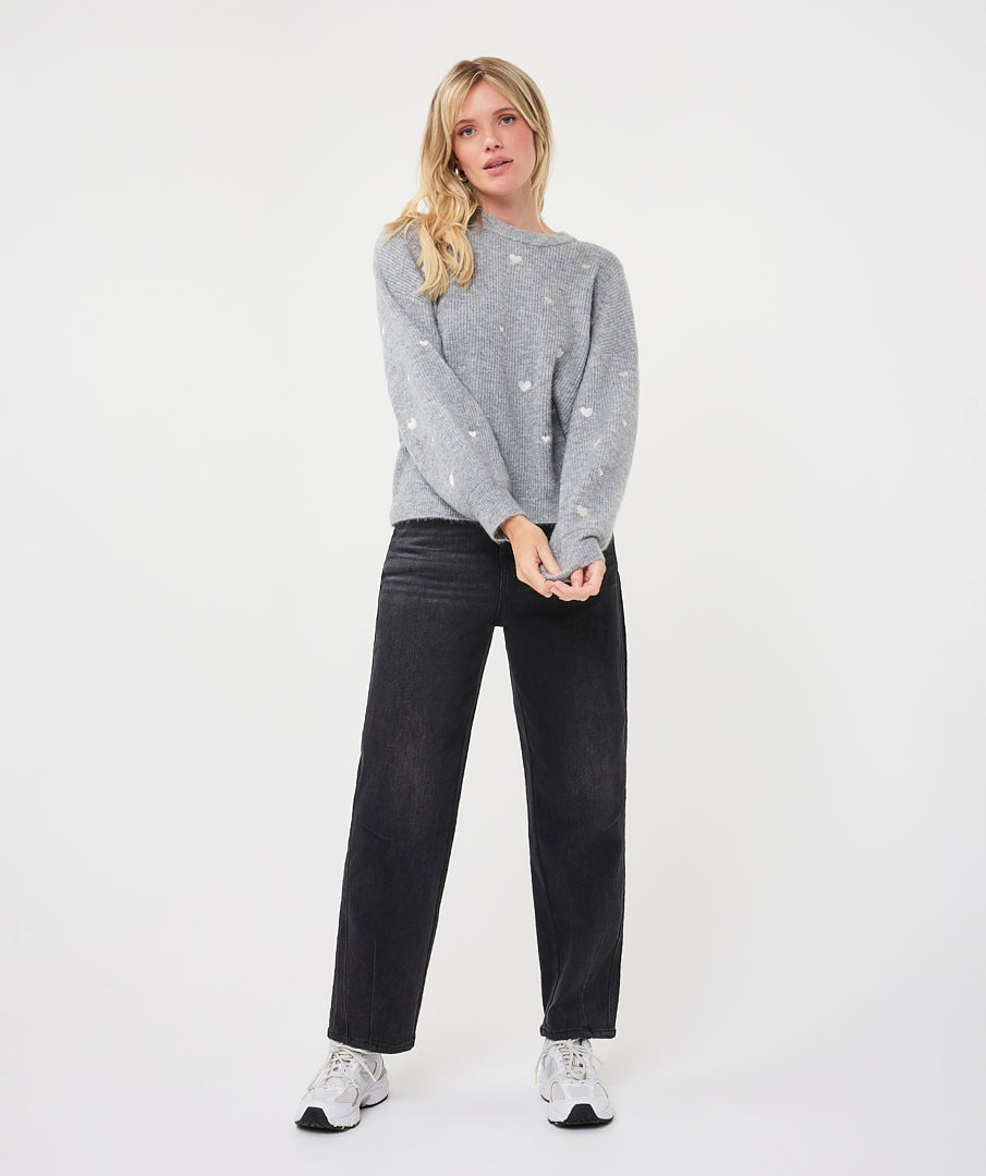 Trui Esqualo hearts - Grey
