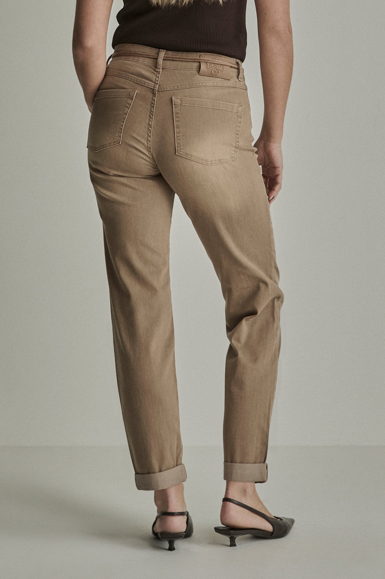Broek Para Mi Bobby vintage denim - Camel