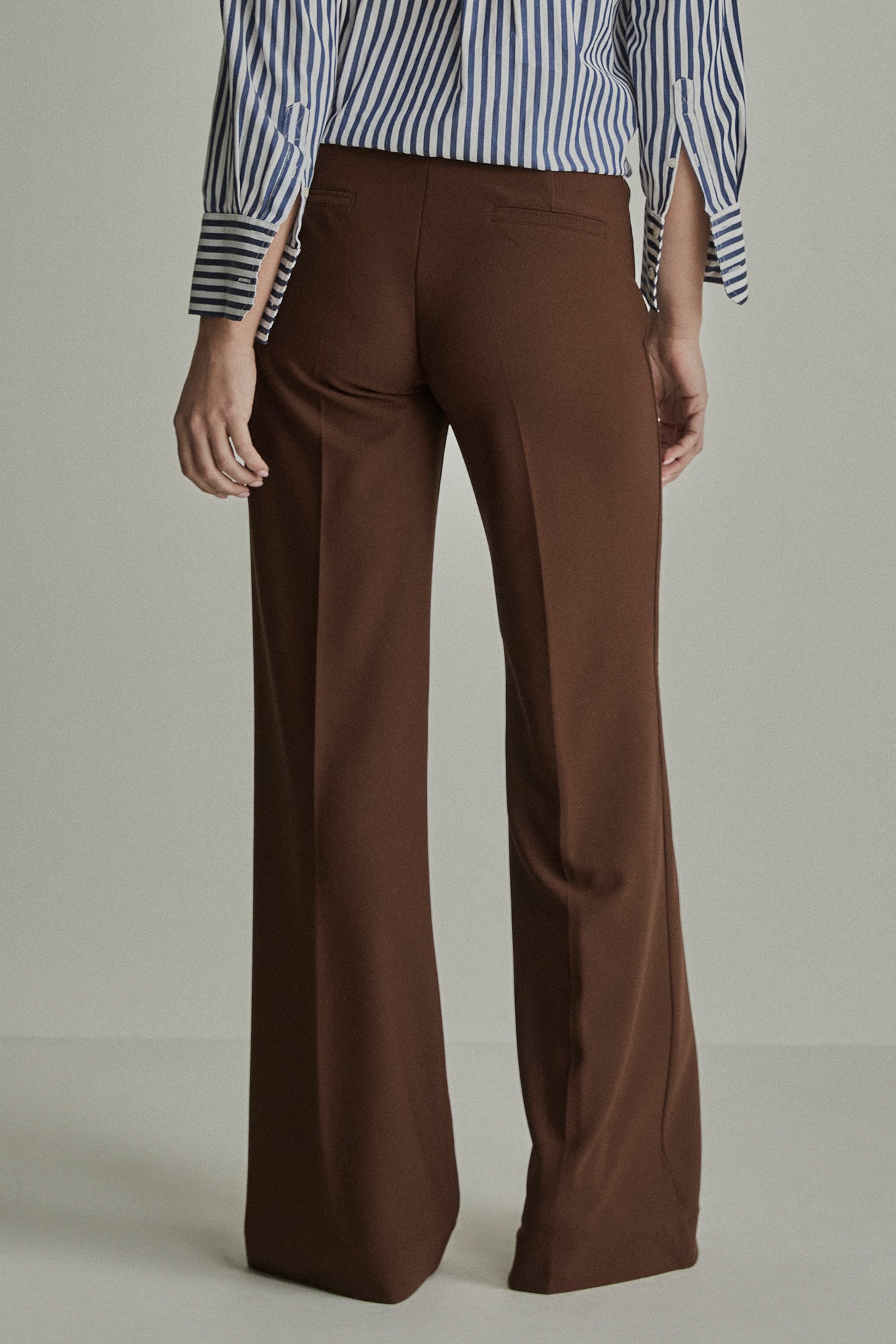 Broek Para Mi Sharon elastic crepe Tiramisu