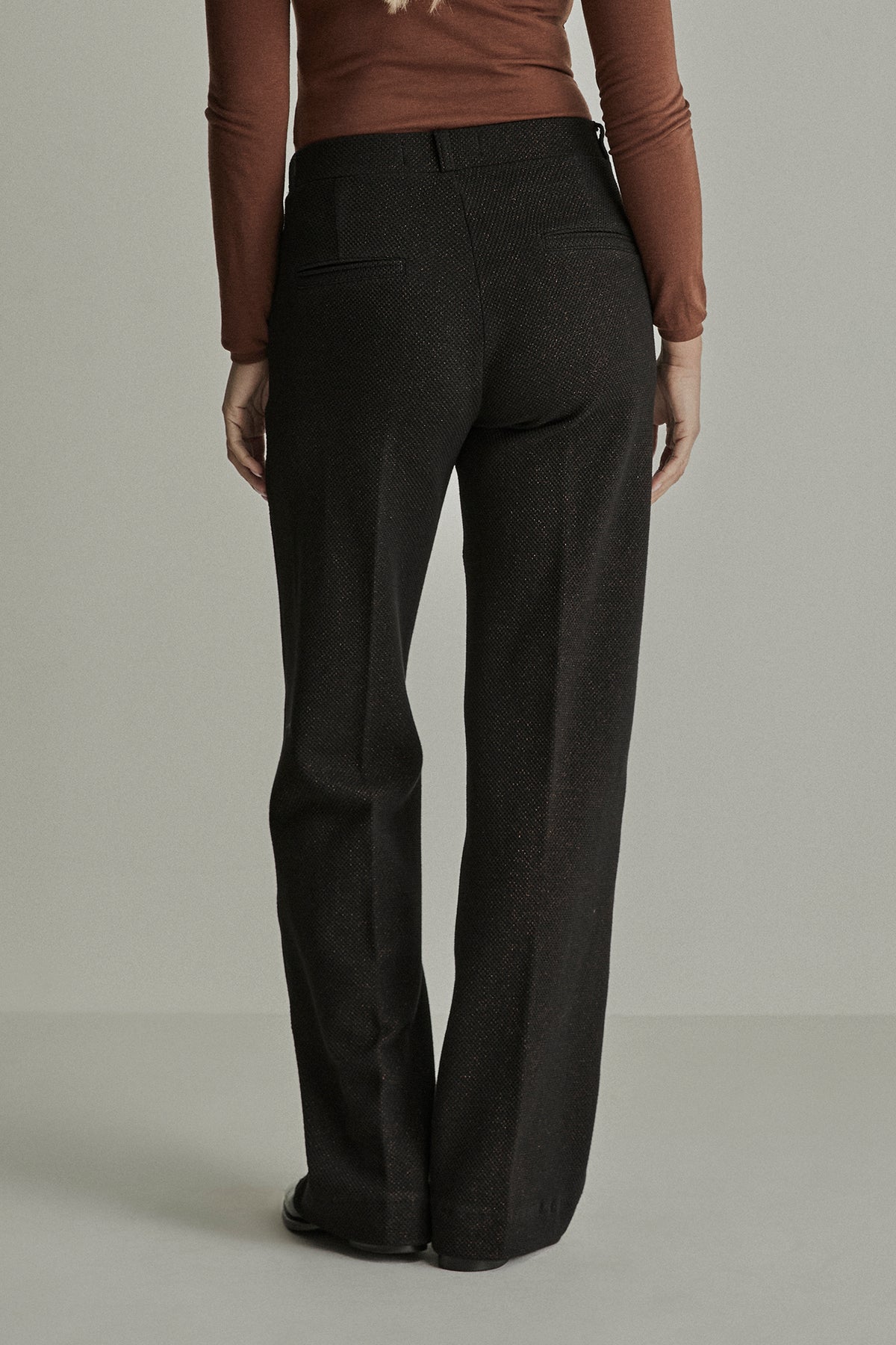 Broek Para Mi Mira (elastic) knitted jacquards - Black copper