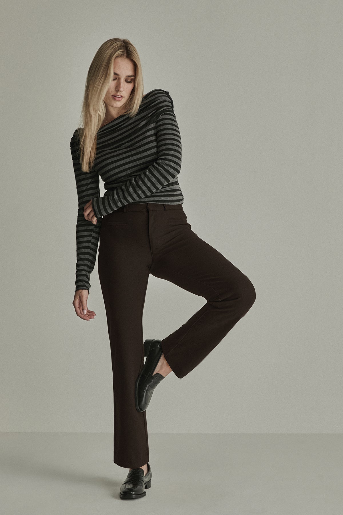 Broek Para Mi Vayen (city) crepe - Deep brown