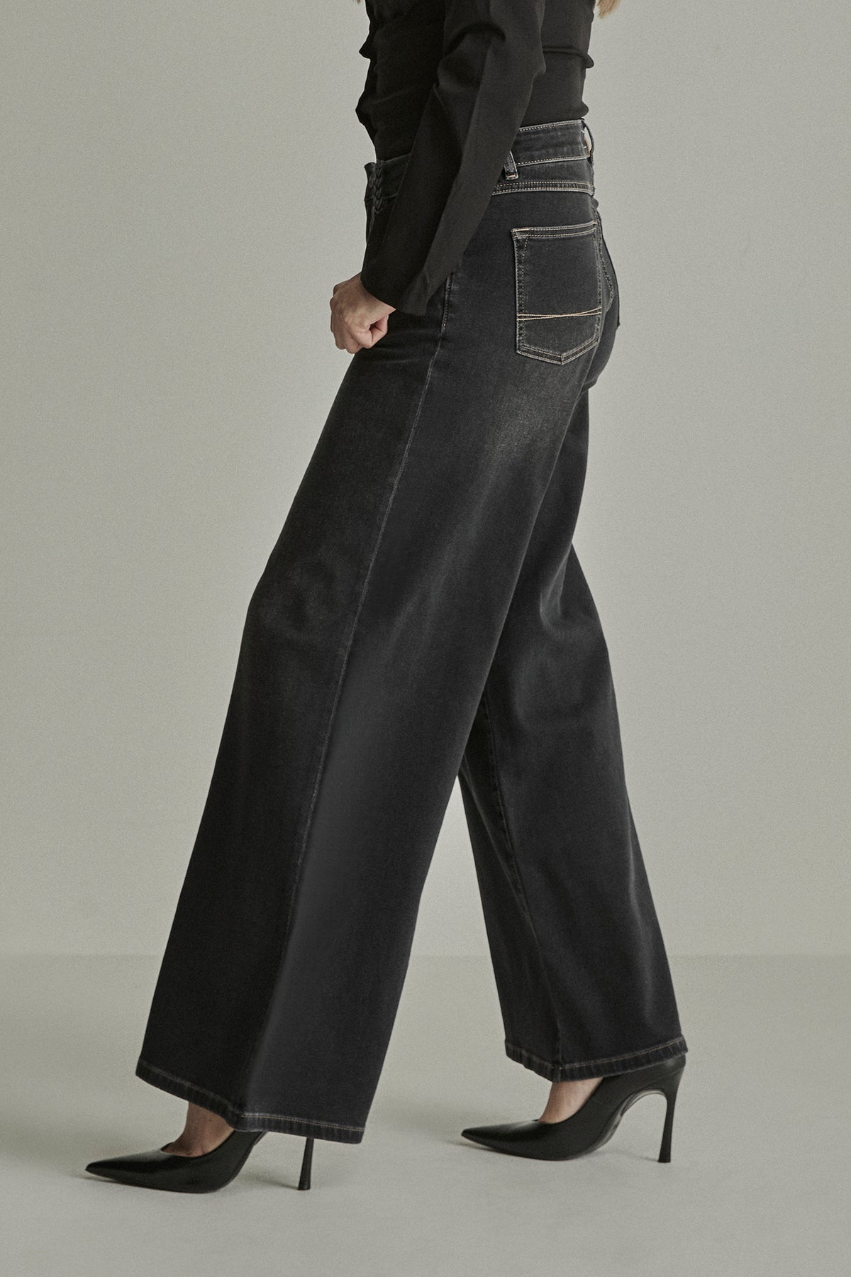 Broek Para Mi Lizzy (braid) - Carbon black