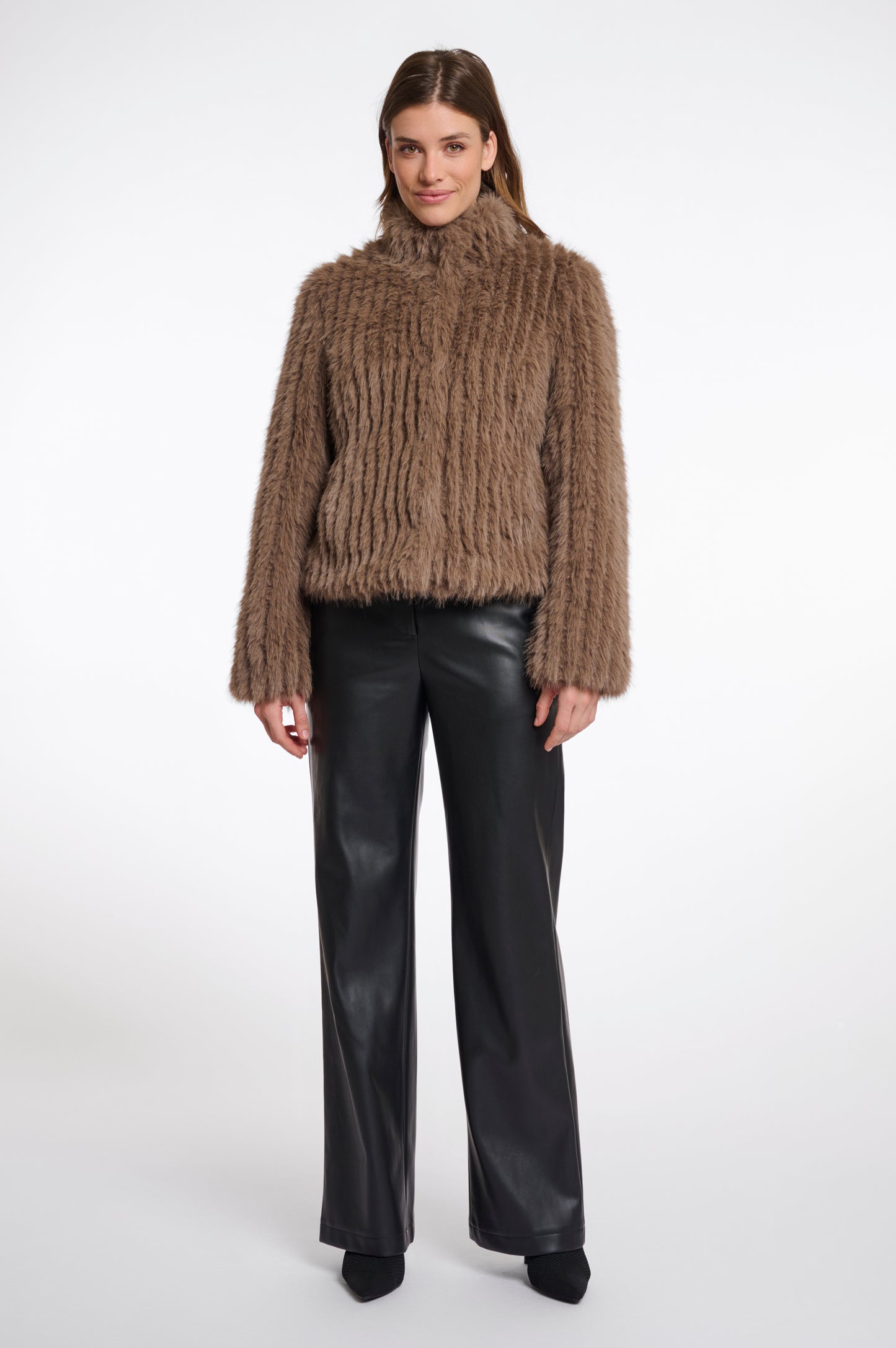 Jas Rino&Pelle Faith jacket with closure - Toffee
