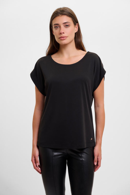 Top Rino&Pelle Faiya short sleeve - Black