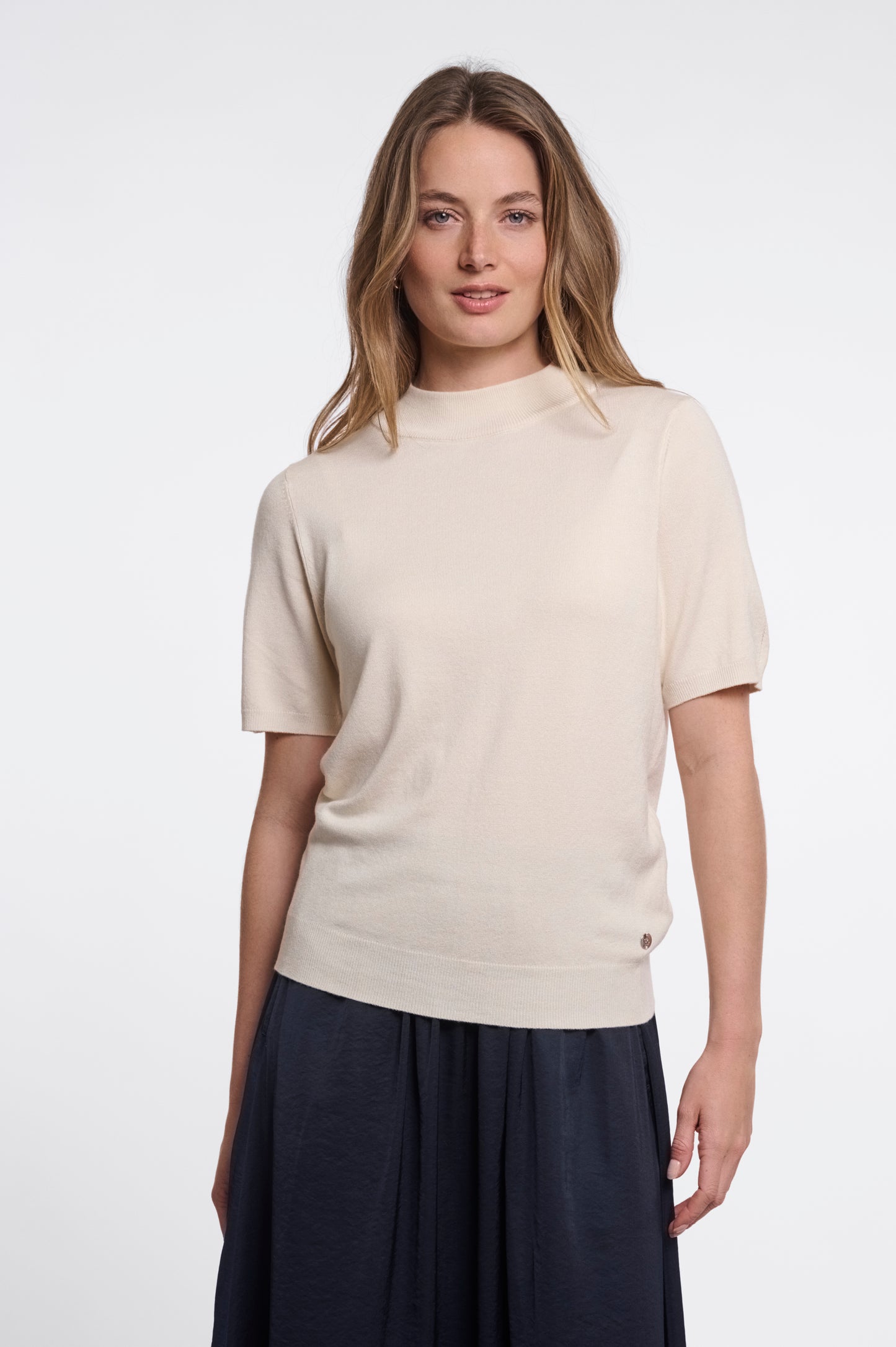 Pullover Rino&Pelle Fenella short sleeve - Birch